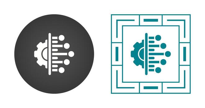 icono de vector de integración de datos