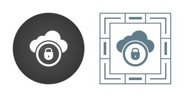 Cloud Security Vector Icon