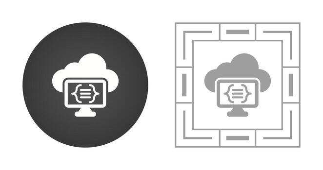 Serverless Computing Vector Icon