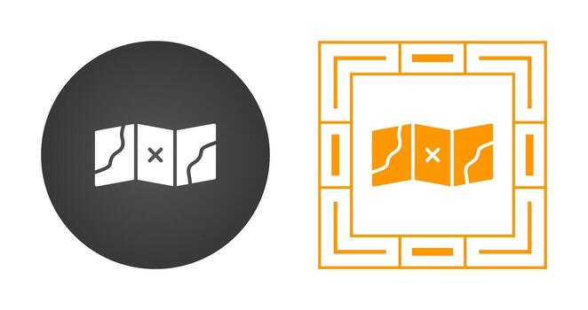 icono de vector de mapa