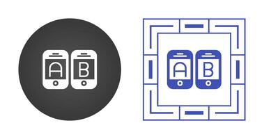 A B Testing Vector Icon