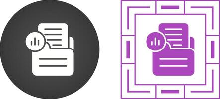 documento analítica vector icono