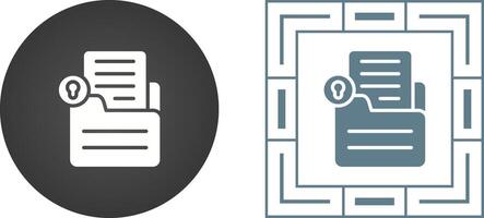 Document Lock Vector Icon