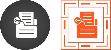 Document Unlock Vector Icon