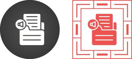 Document Insert Audio Vector Icon