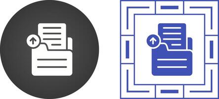 Document Upload Vector Icon