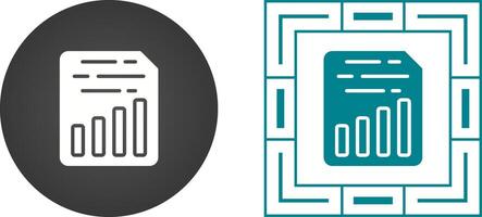 Document Insert Chart Vector Icon