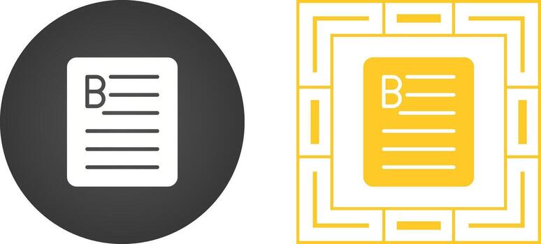 Document Bold Vector Icon