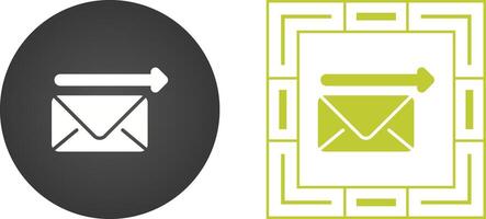 Envelope with arrow Vector Icon