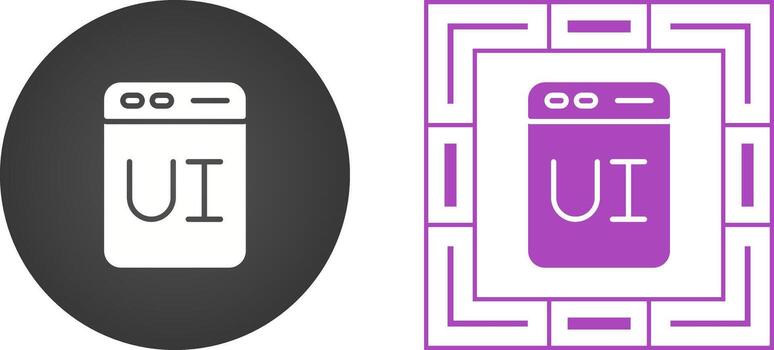 usuario interfaz diseño vector icono