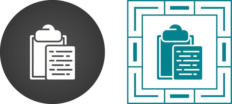 Document Paste Vector Icon