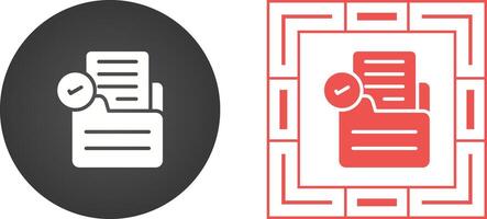 Document Check Vector Icon