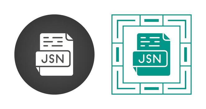 json vector icono