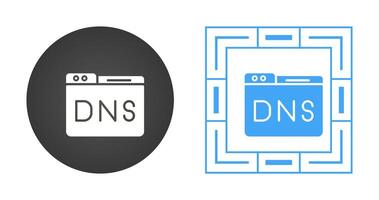 dominio dns administración vector icono