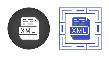 icono de vector xml