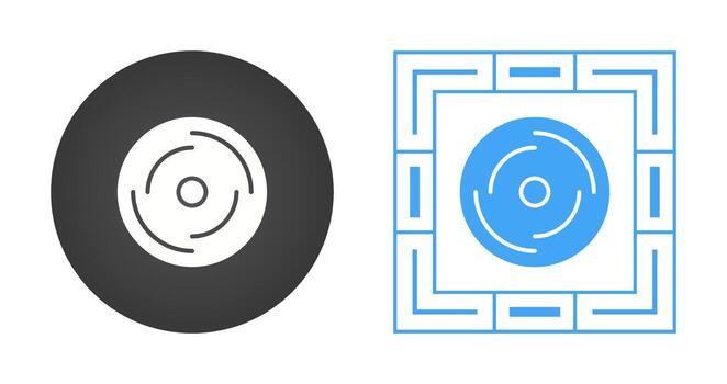 icono de vector de disco