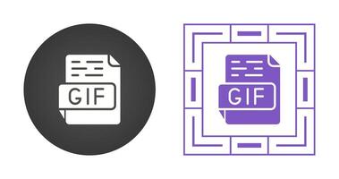 icono de vector de gif