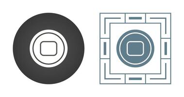 Stop Button Vector Icon