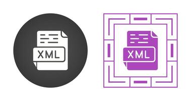 icono de vector xml