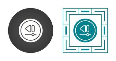 Video Rewind Button Vector Icon