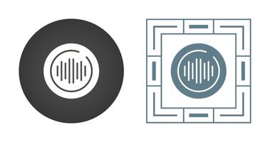 Audio Spectrum Circle Vector Icon