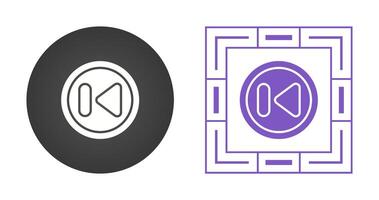 Previous Track Button Vector Icon