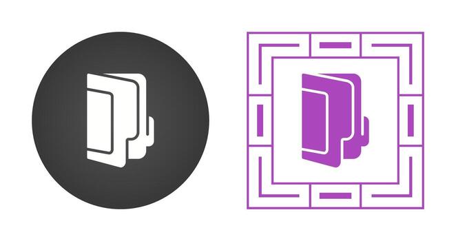 icono de vector de carpeta