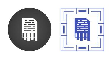 Shredding Vector Icon