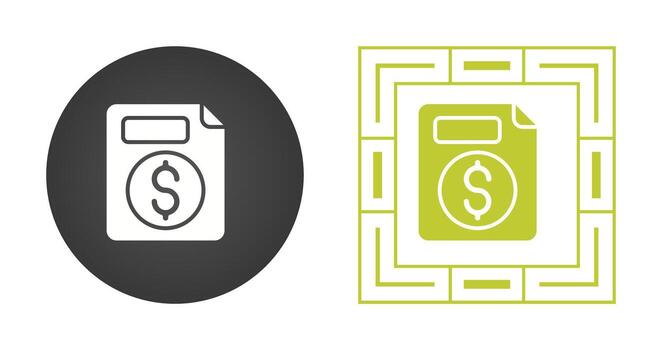 icono de vector de documento