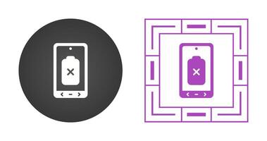 Empty Battery Vector Icon