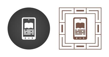 E book Reader Vector Icon