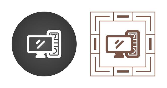 Computer Vector Icon