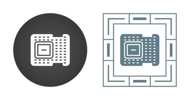 icono de vector de procesador