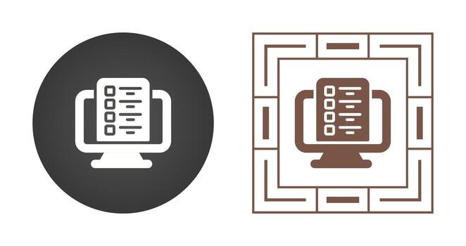 Computer Vector Icon