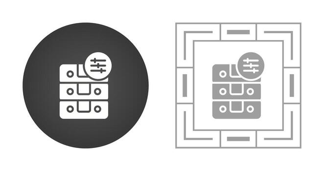 icono de vector de base de datos