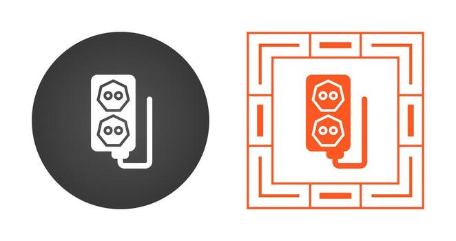 icono de vector de enchufe