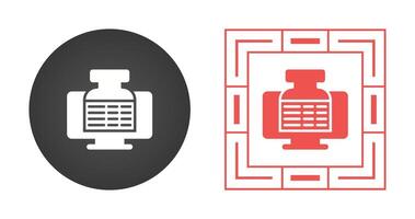 icono de vector de computadora