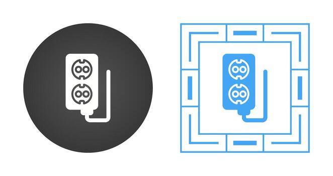 icono de vector de enchufe