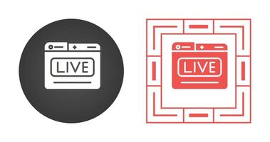 Live Stream Vector Icon