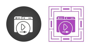 Video Player Vector Icon