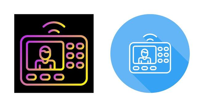 intercomunicador sistema vector icono