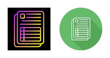 Spreadsheet Vector Icon