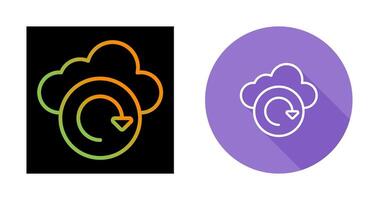 Cloud Backup Vector Icon