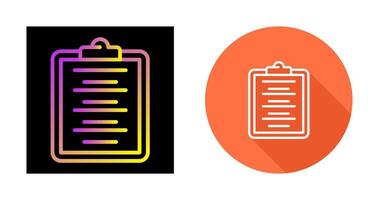 Writing Pad Vector Icon