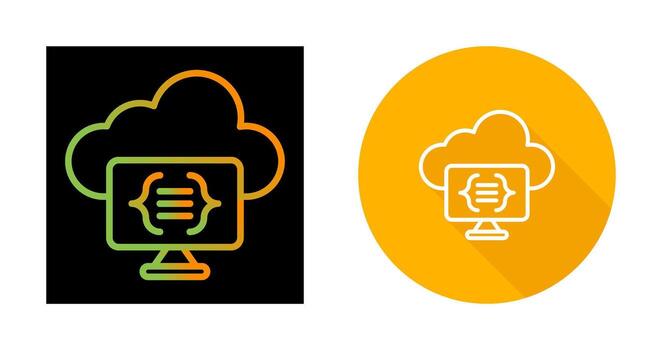 Serverless Computing Vector Icon