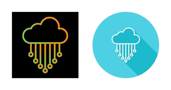nube integración vector icono