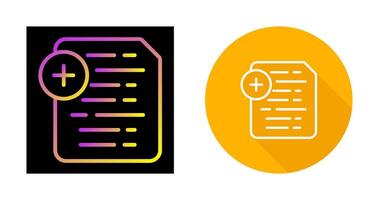 Document Insert Icon Vector Icon