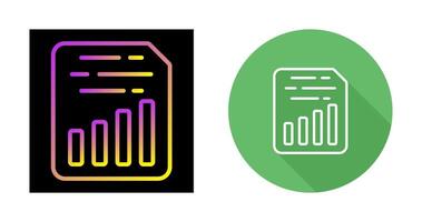 Document Insert Chart Vector Icon