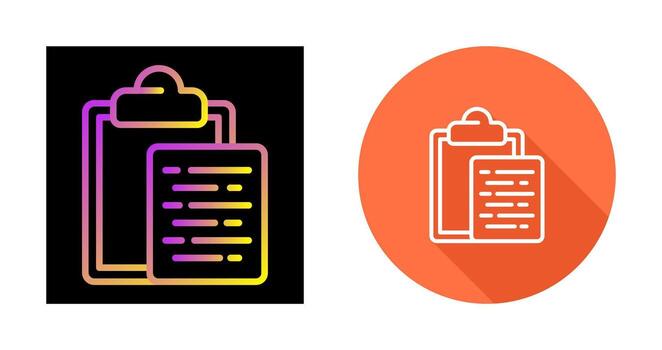 Document Paste Vector Icon