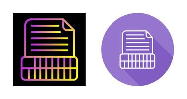 Document Insert Table Vector Icon